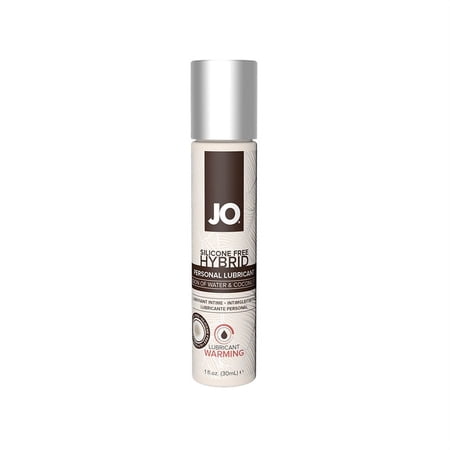 JO Silicone Free Warming Hybrid Water & Coconut Oil Lubricant - 1 oz