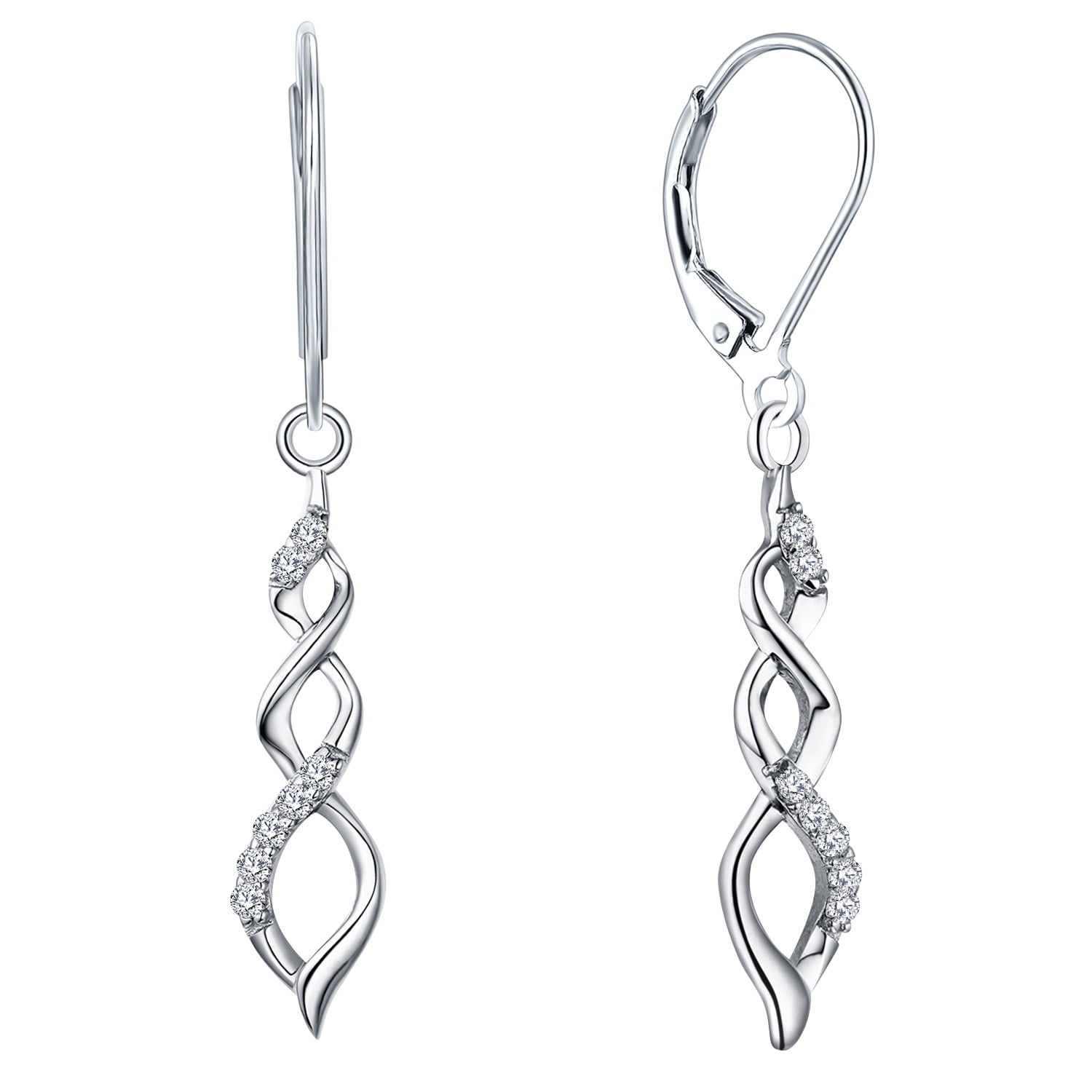 JO WISDOM Orecchini di Infinito in Argento 925