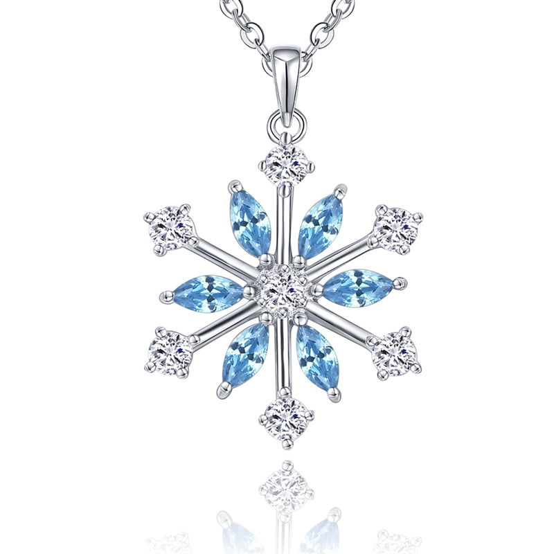Large snowflake necklace new arrivals