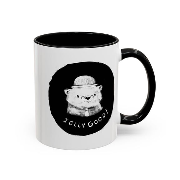 JO1LLY Good Bear Mug Fun Coffee Cup, Cute Gift for Animal Lovers, Unique Kitchen DE1cor, Perfect for Birthda, H1olida