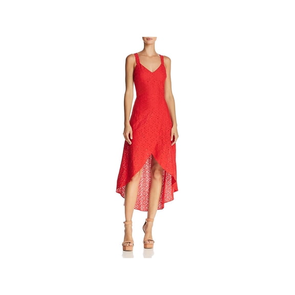 JOA Womens Sleeveless Hi-Low Party Dress