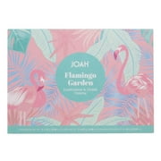 JOAH Beauty Flamingo Garden Cheek and Eyeshadow Palette, Highly Pigmented, Includes 5 Tropical Colored Eye Shadows, 2 Natural Blush Shades and 1 Pink Shimmer Highlighter, 1 Eye and Cheek