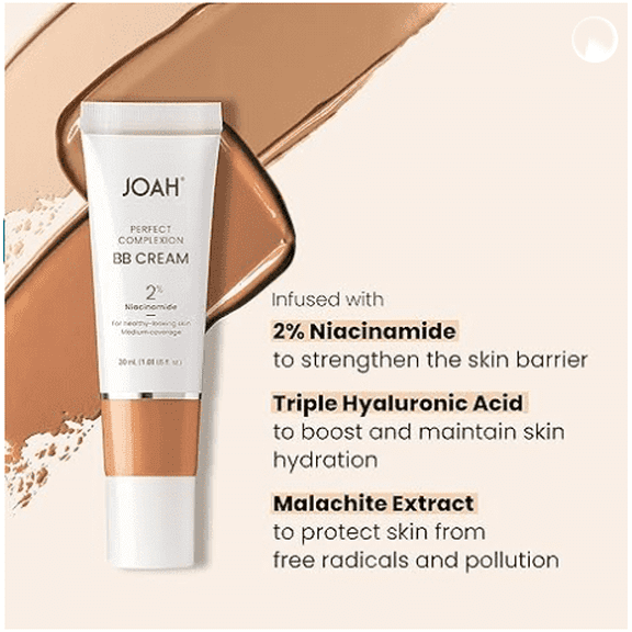 JOAH Beauty Perfect Complexion BB cream_JBB400, Deep with Neutral Undertones