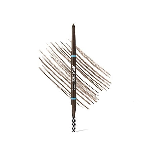 JOAH Brow Down To Me Precision Brow Pencil with Built-In Spoolie, Auburn Brown