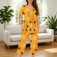 thumbnail image 1 of JOANKDMI 2 Piece Womens Pajama Costume Set Creepy Spider and Web Chic Short Sleeve Sleepwear Loungewear Outfit for Halloween Theme Party Roleplay Novelty Apparel, S-3XL, 1 of 6