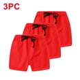 thumbnail image 1 of JOANKDMI 3-Pack Toddler Girls Casual Shorts Kids Summer Elastic Waist Play Shorts with Cute Ribbon Bowknot Lightweight Lounge Clothes for Little Girls Daily Wear, 1 of 8