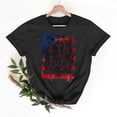 thumbnail image 1 of JOANKDMI 4th of July Women's Shirts Funny American Flag Crew Neck Patriotic Cute Loose Fit Memorial Day Tops Fashion Trendy Holiday T Shirts, 1 of 7