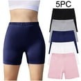 thumbnail image 1 of JOANKDMI 5 Pack Girls Play Shorts Solid Stretchy Athletic Biker Shorts Under Dress Modesty School Uniform Bottoms Lightweight Breathable Activewear Multipack, 1 of 9