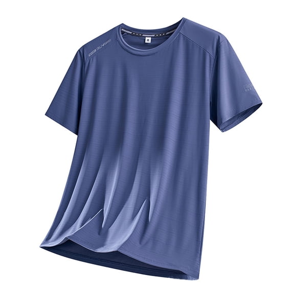 JOANKDMI Athletic Running Shirts for Men Quick Dry Short Sleeve Workout Tees Lightweight Breathable Gym Tops Moisture Wicking Performance Activewear T-Shirts, L-5XL