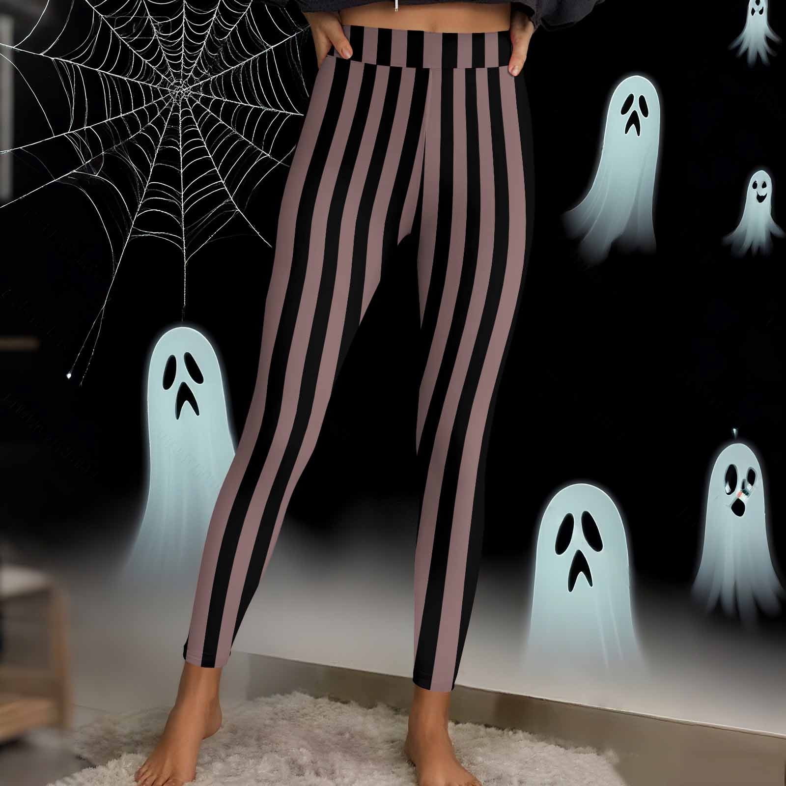 JOANKDMI Gothic Dark Witch Leggings for Women Mysterious Vampire