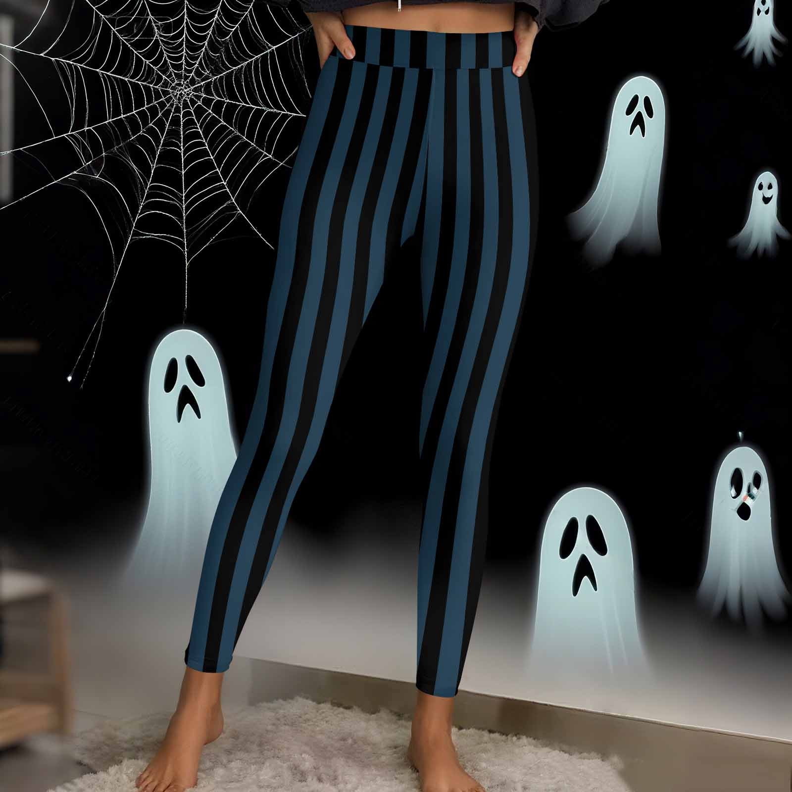 JOANKDMI Gothic Dark Witch Leggings for Women Mysterious Vampire