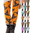 thumbnail image 1 of JOANKDMI High Waist Halloween Tights for Women Fun Witch Hat Print Stretchy Leggings Soft Athletic Yoga Pants for Fall Holiday Cosplay Costume Slim Fit Flattering Bottoms, 1 of 5
