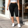 thumbnail image 1 of JOANKDMI High Waisted Capri Leggings for Women Tummy Control Athletic Workout Cropped Pants Squat Proof Yoga Tights Stretch Activewear for Gym Running Fitness, 1 of 6