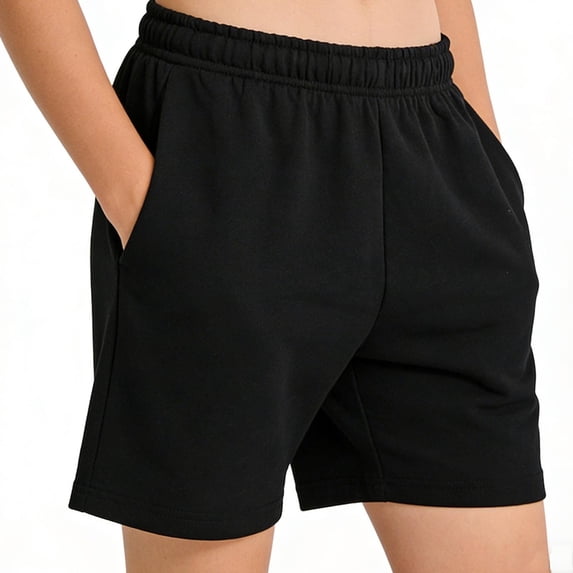 JOANKDMI Kids Boys Athletic Shorts Casual Summer Sweatshorts with Pockets Elastic Waist Breathable Activewear for Little Big Boys Youth Running Workout Lounge Everyday Wear