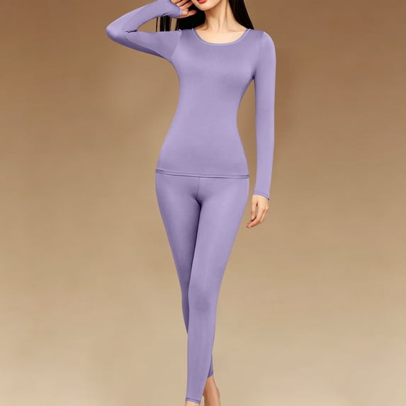 JOANKDMI Lounge Sets 2 Piece Outfits for Women Crewneck Long Sleeve Shirt and Slim Fit Leggings Set Soft Stretchy Activewear for Yoga Gym Workout Running Everyday Sweatsuits