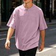thumbnail image 1 of JOANKDMI Oversized T-Shirts for Men Quarter Zip Short Sleeve Pullover Tops Mock Neck Loose Fit Casual Streetwear Athletic Workout Gym Lightweight Activewear Tee, M-5XL, 1 of 9