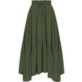 thumbnail image 1 of JOANKDMI Renaissance Skirt for Women Elastic High Waist Tiered Ruffle Flowy Boho Maxi Skirts Casual Medieval Pirate Peasant Costume for Halloween Festival Wear, 1 of 4