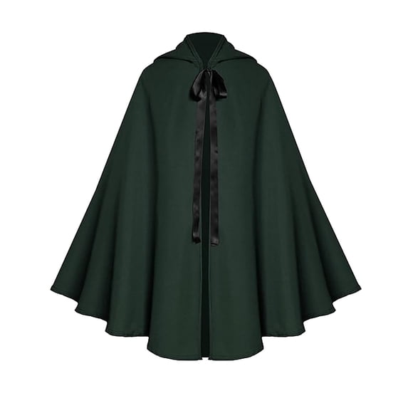 JOANKDMI Scary Grim Hooded Cloak Men Reaper Costume Long Flowy for Haunting Dress Up Gothic Dark Wizard Robe for Trick-or-Treat Halloween Party Outfit Role Play Suit