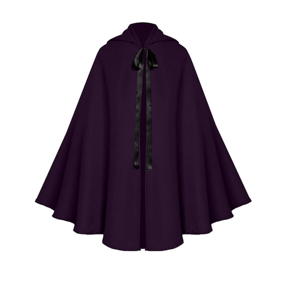 JOANKDMI Scary Grim Hooded Cloak Men Reaper Costume Long Flowy for Haunting Dress Up Gothic Dark Wizard Robe for Trick-or-Treat Halloween Party Outfit Role Play Suit