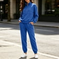 thumbnail image 1 of JOANKDMI Sweatsuits Women 2 piece Outfit Casual Zip Up Hoodie Sweatshirt and Long Jogger Pants Set Oversized Tracksuit Fall Lounge Activewear Streetwear, 1 of 8