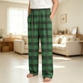 thumbnail image 1 of JOANKDMI Teen Boys Girls Plaid Lounge Pants Size 15-16 Relaxed Fit Elastic Waist Sleepwear Comfy Pajama Bottoms Classic Tartan Everyday Casual Nightwear Trousers, 1 of 7