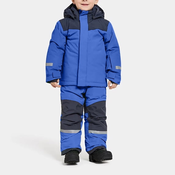 JOANKDMI Tweens Winter Snowsuit Boys Girls One Piece Ski Jumpsuit Waterproof Windproof Hooded Coverall with Reinforced Knees Reflective Details for Snowboarding Winter Outdoor Play Skiwear, 1T-15Y