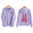 thumbnail image 1 of JOANKDMI Women's Boxing Gloves Pink Ribbon Hoodies Breast Cancer Awareness Graphic Pullover Sweatshirt Long Sleeve Pocket Drawstring Activewear Fight Like a Girl, 1 of 6