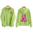 thumbnail image 1 of JOANKDMI Women's Boxing Gloves Pink Ribbon Hoodies Breast Cancer Awareness Graphic Pullover Sweatshirt Long Sleeve Pocket Drawstring Activewear Fight Like a Girl, 1 of 6