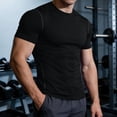 thumbnail image 1 of JOANKDMI Workout Shirts for Men Short Sleeve Gym Athletic T-Shirts Compression Fit Moisture Wicking Running Training Base Layer Activewear Sports Performance Tops, S-3XL, 1 of 9