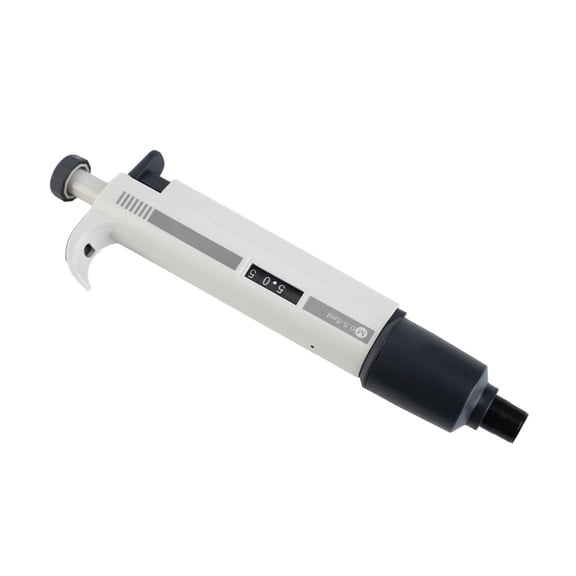 JOANLAB M5000 Adjustable Manual Volume Micropipette 500-5000ul, High Precision Liquid Handling Pipette for Medical, Scientific, and Chemical Laboratory Sampling, Includes Calibration Tool
