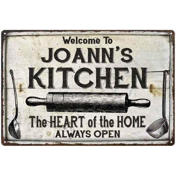 JOANN'S Kitchen Farmhouse Sign Gift 8x12 Metal 108120033167