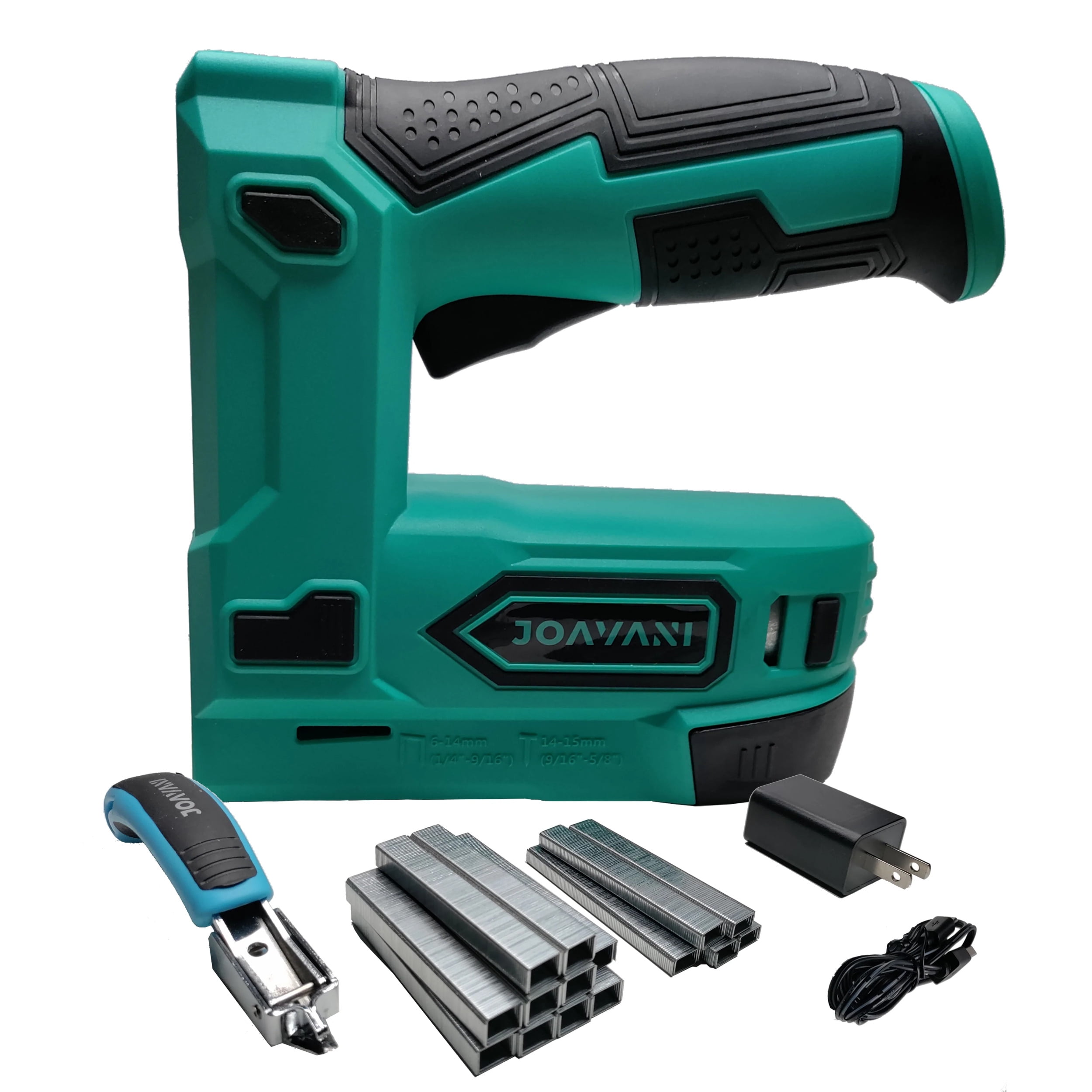 WorkPro 3.6V Power Electric Cordless 2-in-1 Staple and Nail Gun, 2.0Ah Battery Powered Stapler for Upholstery, Carpentry, Crafts, DIY, Including USB