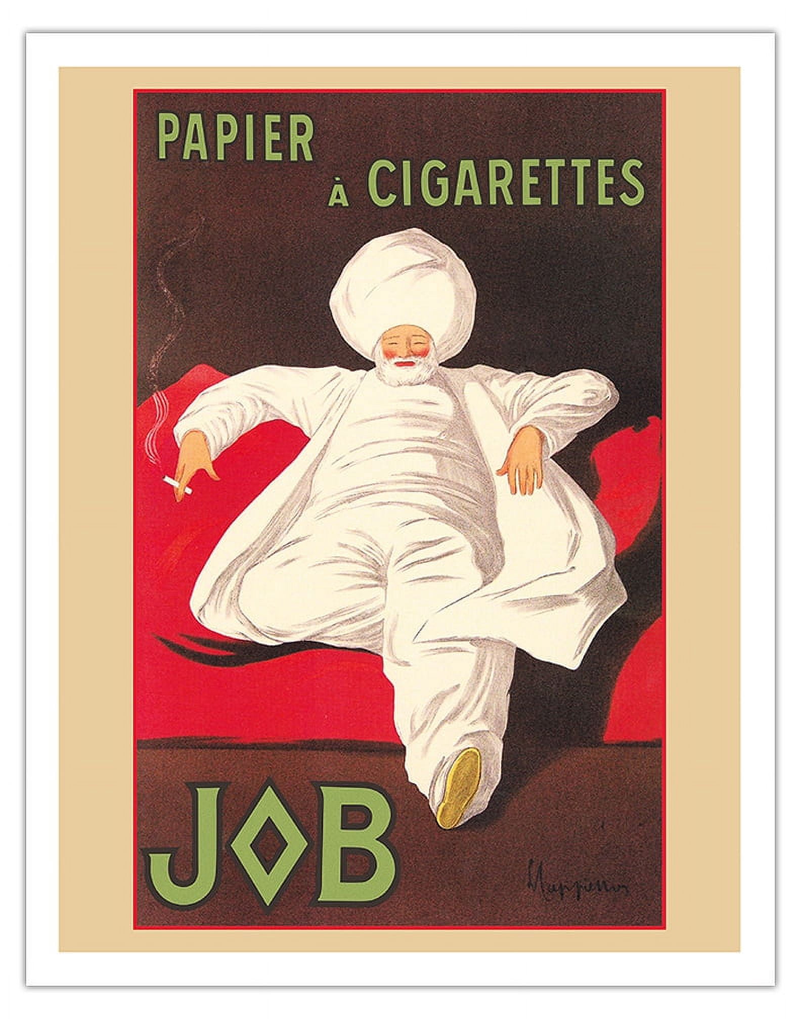 JOB Rolling Papers Paris - Papier A Cigarettes - Vintage Advertising Poster  by Leonetto Cappiello 1912 - Fine Art Matte Paper Print (Unframed) 20x26in 