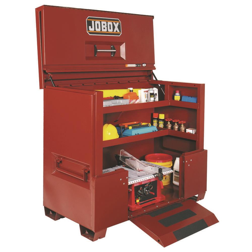 JOBOX 1-684990 74 in. Long Drop-Front Piano Lid Box with Site-Vault ...