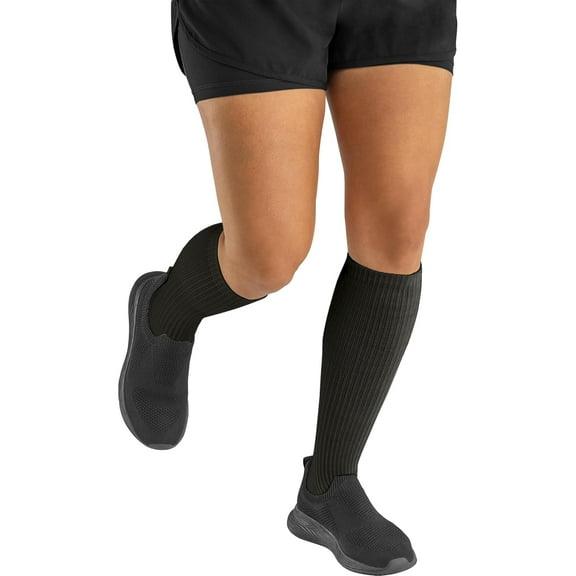 JOBST Activa Men's Dress 15-20 Knee High, Close Toe, Small, Black