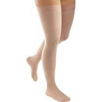 Jobst ACTIVA Opaque Compression Thigh Highs - 15-20mmHg Silky Beige Large