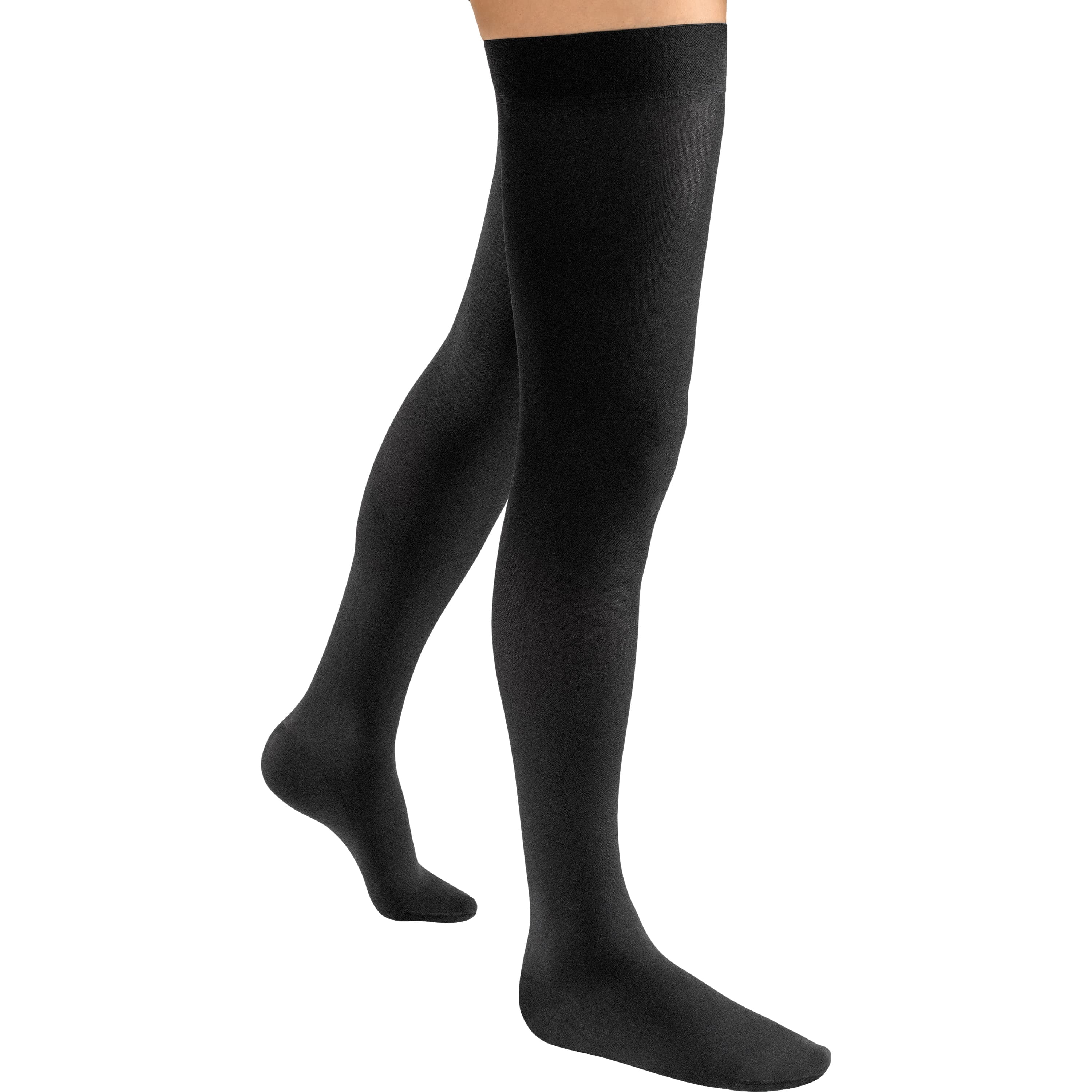Jobst ACTIVA Opaque Compression Knee High Socks - 20-30mmHg Black Small