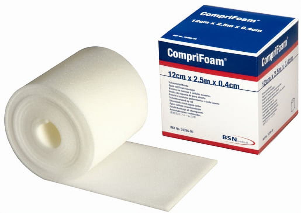 BSN Medical, JOBST CompriFoam Foam Bandage, 12 x 0.4cm, White - Walmart.com