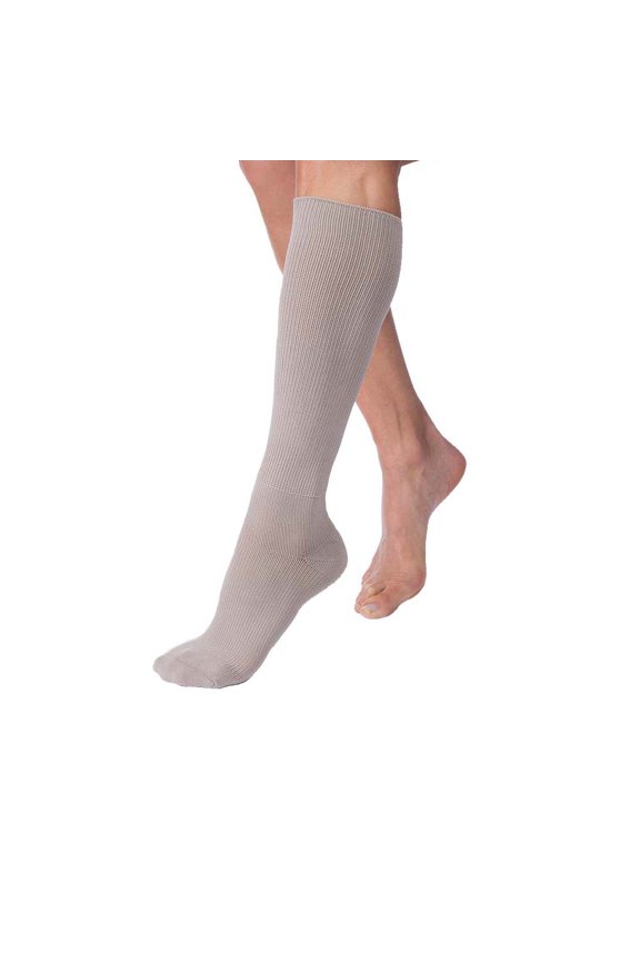 FarrowHybrid ADI Compression Wraps, 20-30 mmHg, Foot Compression Liner, Taupe, Large Wide