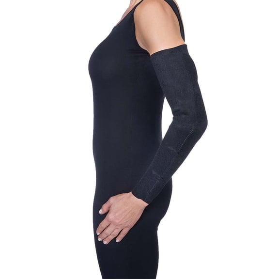 JOBST FarrowWrap Lite Compression Wraps, 20-30 mmHg, Armpiece, Black, Medium Short, Left