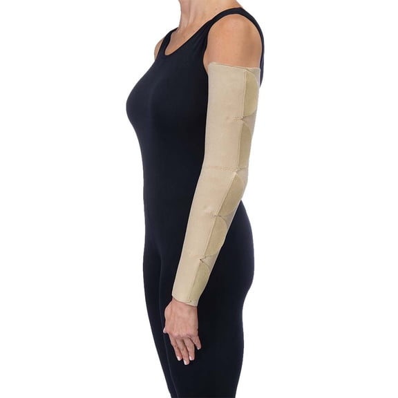 JOBST FarrowWrap Lite Compression Wraps, 20-30 mmHg, Armpiece, Tan, Large Short, Left