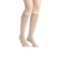 thumbnail image 1 of JOBST Maternity Opaque Compression Stockings, 20-30 mmHg, Knee High, Open Toe, Caramel, Small, 1 of 4