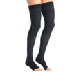 thumbnail image 1 of JOBST Maternity Opaque Compression Stockings, 20-30 mmHg, Thigh High, Open Toe, Anthracite, Large, 1 of 4