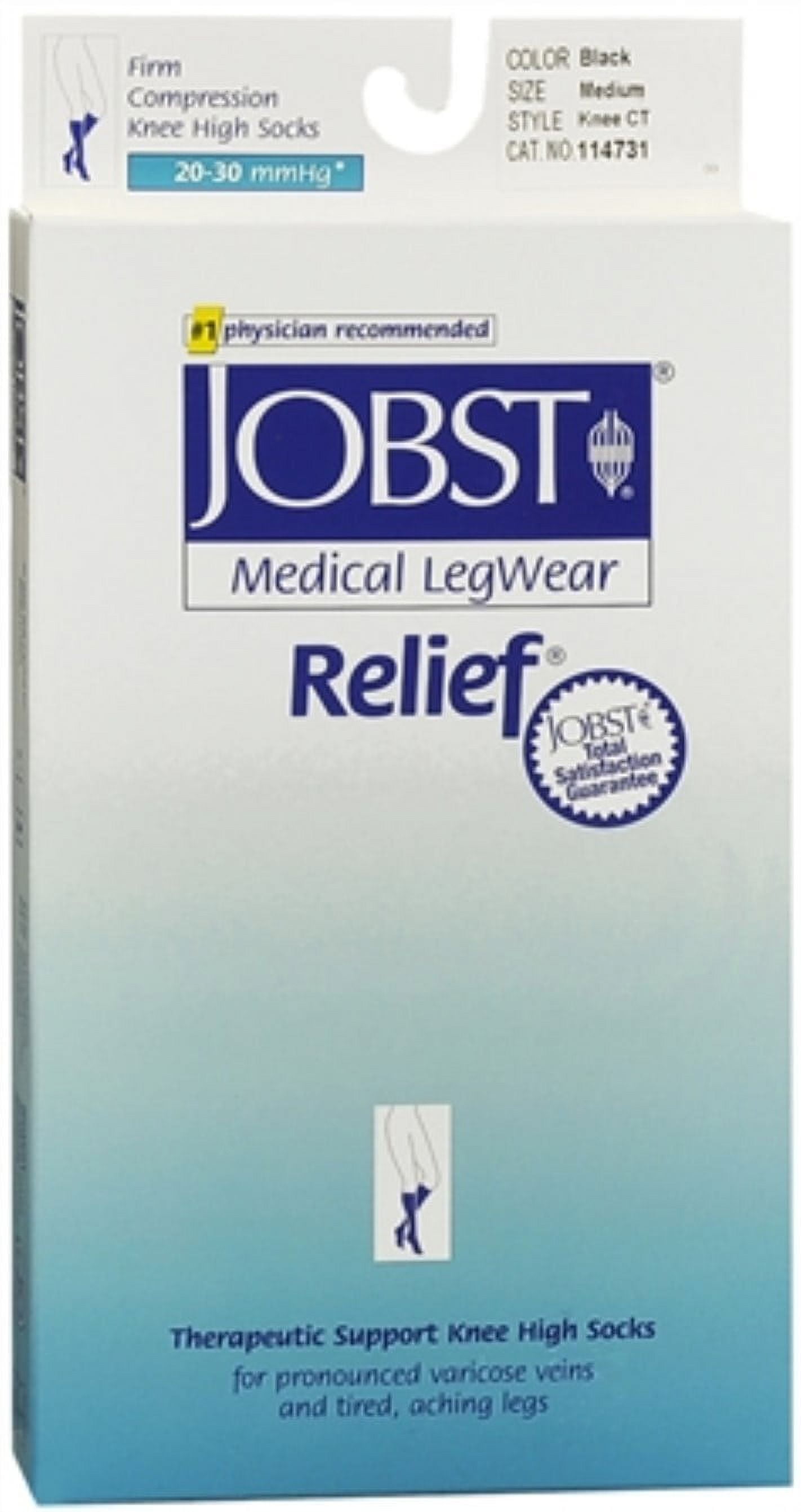 JOBST Medical LegWear Relief Knee High Socks Firm Compression 20-30