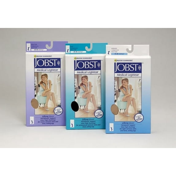 JOBST Medical LegWear Thigh High 15-20 mmHg Ultra Sheer Small Beige 1 Pair