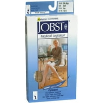 JOBST OPAQUE KNEE 15-20 CLOSED TOE NATURAL SM
