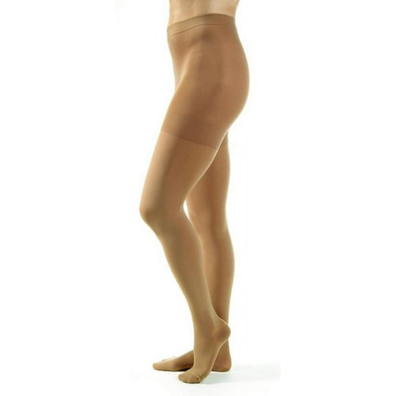 JOBST Relief 30-40mmHg Compression Stockings Waist High, Closed Toe, Beige, Medium