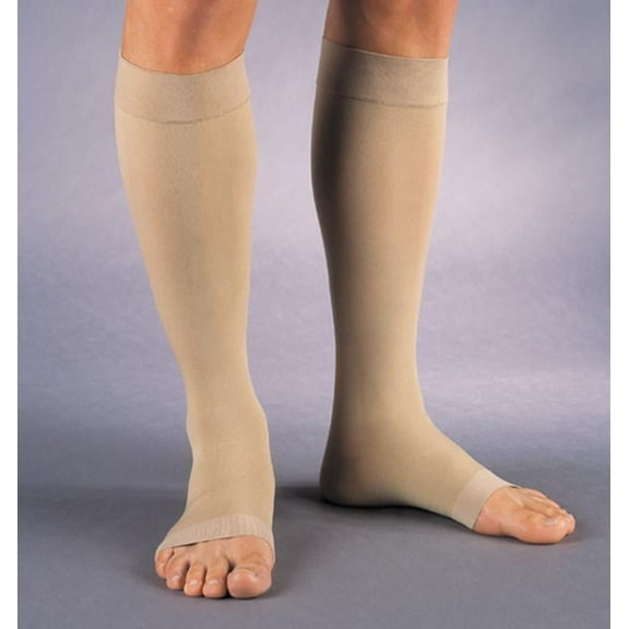 Jobst Relief 30-40 mmHg Knee High Open Toe X-Large Full Calf Beige