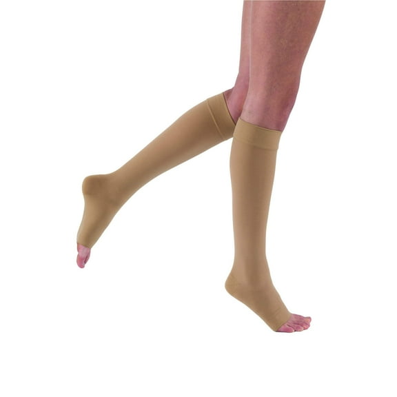JOBST Relief Petite Compression Knee High, 30 -40 mmHg Open Toe, X-Large / Beige