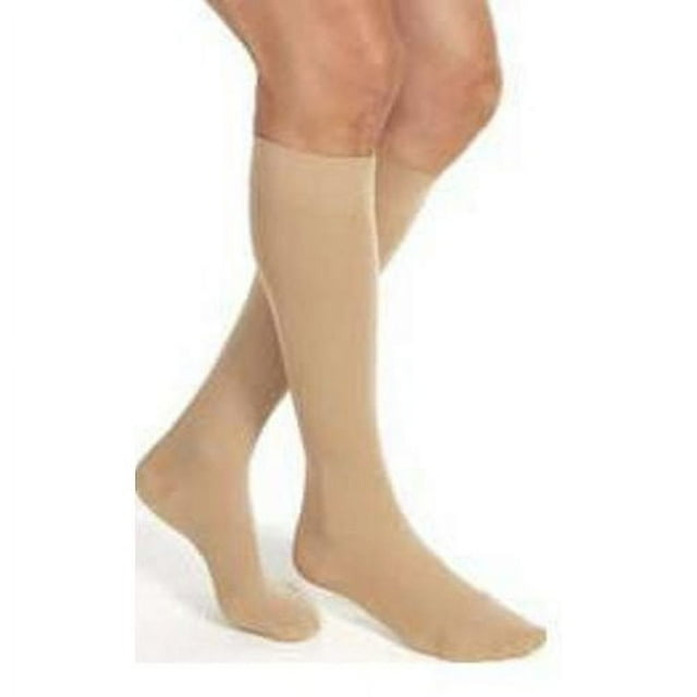 JOBST Relief Medical Knee High Compression Stockings, Medium, Black, 20